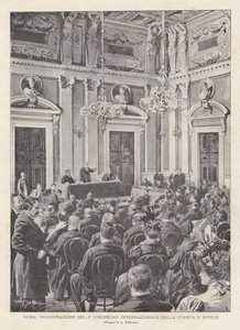 Rome, inauguration du 6e congrès international de la presse (5 avril)