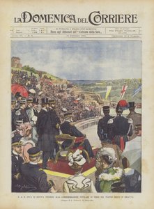S.A. le duc de Gênes préside la commémoration populaire de Verdi au théâtre grec de Syracuse