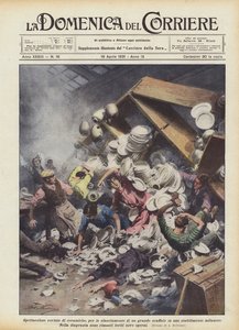 Spectaculaire effondrement de céramiques, suite à l