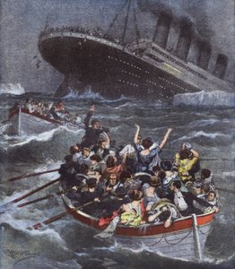 Terrible désastre maritime, le plus grand transatlantique Titanic coule avec 1600 personnes
