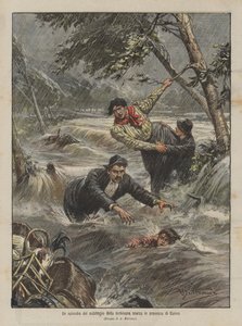 Un épisode du déluge de la semaine dernière dans la province de Coni