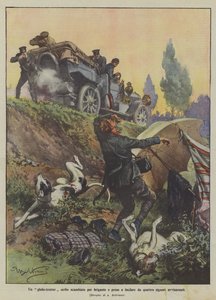 Un globe-trotter serbe pris pour un brigand et abattu par quatre hommes ivres - Achille Beltrame