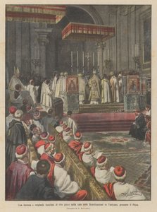 Une fastueuse et originale cérémonie de rite grec dans la salle des Béatifications au Vatican, en présence du Pape