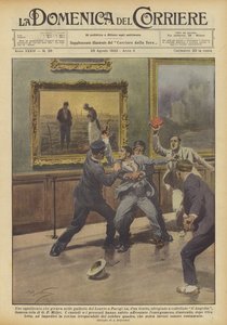 Un déséquilibré qui se promenait dans les galeries du Louvre à Paris a soudainement