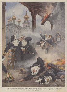 Un couvent historique en flammes en Podolie (Russie européenne), cinq religieuses catholiques périssent dans les flammes