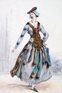 Mademoiselle Sophie, costume pour un opéra - Achille Devéria