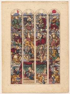 Étude pour quatre vitraux Généalogie d