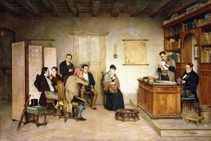 La lecture du testament - Achille Glisenti