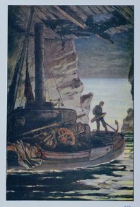 Illustration de Les Travailleurs de la Mer par Victor Hugo, 1923