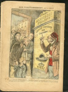 Illustration par Achille Lemot (1846-1909) pour la couverture de Le Pèlerin, 07/02/09 - Bon fonctionnement - Famille, Misère, Assistance publique - Achille Lemot