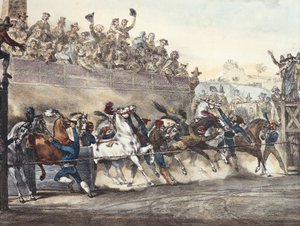 Masque romain, par Achille Pinelli (1809-1841), Italie