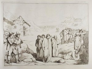 Course en sac dans la banlieue de Rome - Achille Pinelli