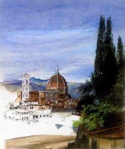 Florence depuis les jardins de Boboli (inachevé)