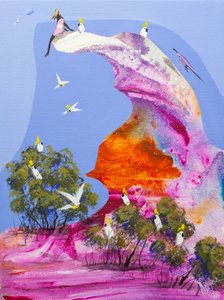 Perchoir coloré pour cacatoès