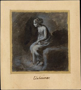 Jeune femme assise, fin du 16e-début du 17e siècle - Adam Elsheimer