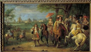 Le roi Louis XIV (1638-1715) et la reine Marie-Thérèse d