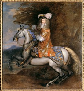 Lord William Cavendish, plus tard 4e comte et 1er duc de Devonshire à cheval (huile sur toile)
