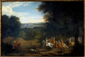 Louis XIV à la chasse - Adam Frans van der Meulen