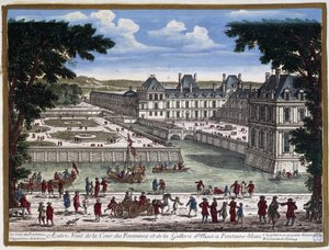 Château de Fontainebleau - gravure de Perelle