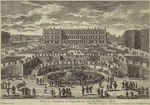 Vue de Versailles, façade du jardin