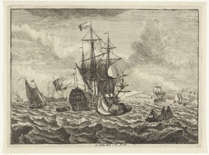Vues marines avec bateaux et canot - Adam Silo