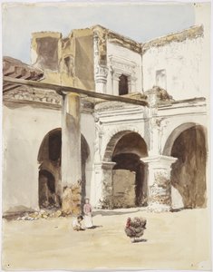 Ruine - vieille maison à Chalchicomula, État de Puebla, Mexique
