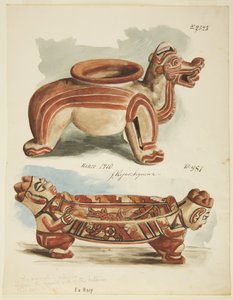 Deux figures en poterie, Costa Rica
