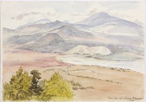 Vue du Cerro del Calvario, Patzcuaxo d