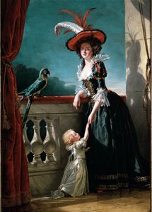 Portrait de Louise Élisabeth de France et de son fils, Don Ferdinand - Adelaide Labille Guiard