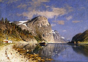 Un vapeur dans le Sognefjord