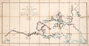 Carte montrant le Passage du Nord-Ouest découvert par le Capitaine R. Le M. McClure, HMS 