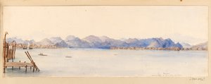 Bornéo - Vue sur la rivière depuis notre maison, de l