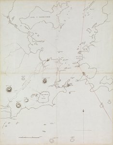 Carte du port de Rio de Janeiro, Brésil, c.1849 - Admiral Sir Edward Gennys Fanshawe