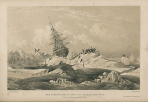 La rupture de la glace autour du navire