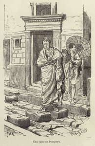 Une rue à Pompéi