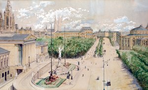 Parlement de Vienne et Ringstrasse par Adolf Hitler
