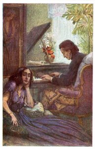 Musicien et compositeur, Frédéric Chopin, avec George Sand par Adolf Karpellus - Adolf Karpellus
