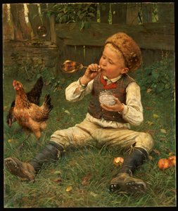 Souffler des bulles, 1885