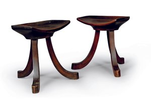 Paire de tabourets 