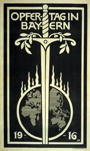 Affiche de collecte de fonds allemande 