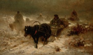 Retour à la maison, 19e siècle - Adolf Schreyer