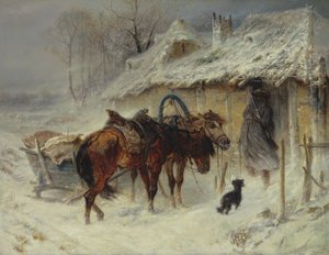 À la recherche de contrebandiers, c.1867 - Adolf Schreyer