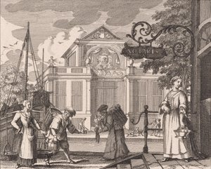 « Diep watersz: strand: staaten en andere bockom » (n° 15 de la série sur la pêche au hareng) - Adolf van der Laan