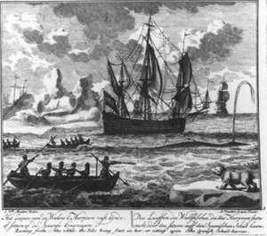 « La course de la baleine lorsque le harpon est bien fixé, ou s