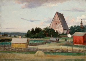 Église de Lohja, croquis