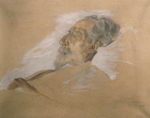 Giuseppe Verdi sur son lit de mort