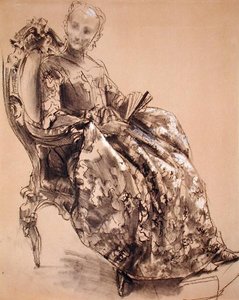 Étude de la princesse Amalie de Prusse - Adolph Menzel