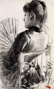 Dame avec un éventail, 1885