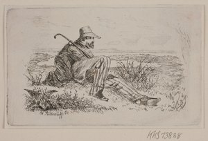 Un voyageur assis