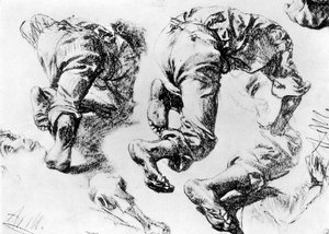 Une page de croquis, 1913